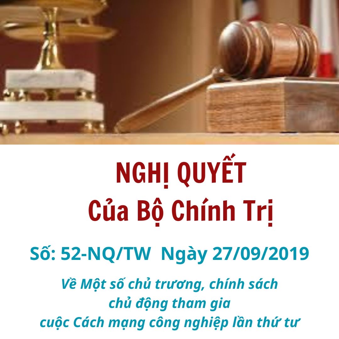 Nghị quyết số 52-NQ/TW ngày 27/9/2019